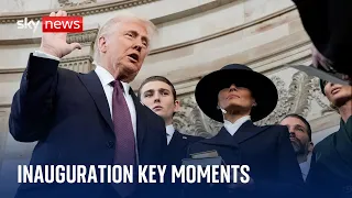 KEY Key moments from Trump&#39;s inauguration