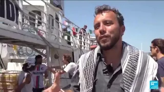 Le Handala a quitté Syracuse avec l&#39;objectif d&#39;attirer l&#39;attention sur le &quot;blocus illégal de Gaza&quot;