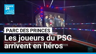 Hakimi, Doué... les joueurs du PSG arrivent au Parc des Princes • FRANCE 24