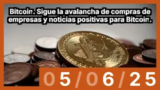 BITCOIN Bitcoin. Sigue la avalancha de compras de empresas y noticias positivas para Bitcoin.