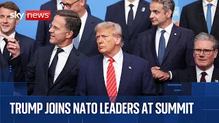 President Trump, Sir Keir Starmer and other NATO leaders arrive for annual summit
