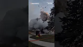 Garbage truck explodes in Illinois suburb