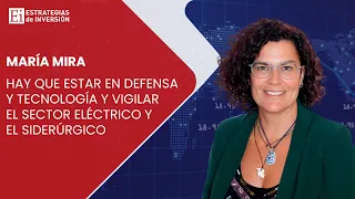 SEGÚN MARÍA MIRA HAY QUE ESTAR EN DEFENSA Y TECNOLOGÍA Y A VIGILAR EL ELÉCTRICO Y EL SIDERÚRGICO