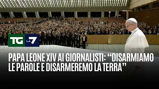 TERRA Papa Leone XIV ai giornalisti: “Disarmiamo le parole e disarmeremo la terra”