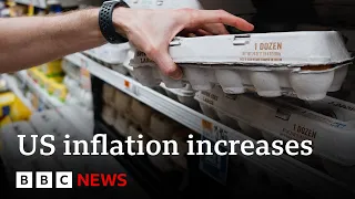 US egg prices continue to rise as inflation increases | BBC News