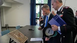80 ans après, une mosaïque volée par un nazi rendue à Pompéi