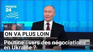 Poutine: vers des négociations en Ukraine ? • FRANCE 24