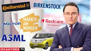 MICRON TECHNOLOGY INC. Märkte am Morgen: Micron Technology, Birkenstock, Volkswagen, Continental, Redcare Pharmacy, ASML