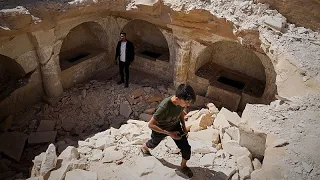 DISCOVERY A DL-.01 Discovery of Byzantine tombs sparks hope for economic renewal in war-town Syrian town