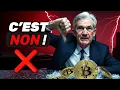 BITCOIN CHUTE 🚨 POWELL a DIT NON ❌