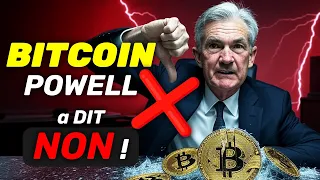 BITCOIN BITCOIN CHUTE 🚨 POWELL a DIT NON ❌