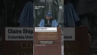 Columbia University acting president booed for second straight day of commencement