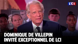 L&#39;interview de Dominique De Villepin invité de LCI