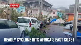 Close to 1,000 people feared dead after cyclone hits French territory of Mayotte