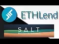 ETHLend et SALT : La blockchainisation des prêts P2P