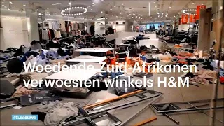 HENNES + MAURITZ B SK-125 Woedende Zuid-Afrikanen verwoesten winkels H&M - RTL NIEUWS