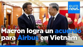 AIRBUS Emmanuel Macron logra un acuerdo para Airbus por 7.000 millones de euros en su visita a Vietnam