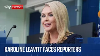 White House press briefing amid MAGA calls to release Epstein files