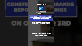 CONSTELLATION BRANDS INC. Constellation Brands reports earnings on October 3rd  #constellationbrands   #modelo  #coronabeer