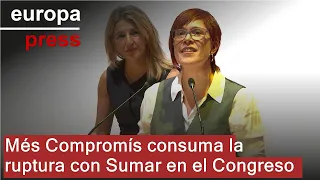 Més Compromís consuma la ruptura con Sumar en el Congreso