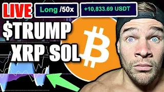 BITCOIN LIVE!! BITCOIN &amp; ALTCOINS!!! $TRUMP SOL XRP ETH (Targets &amp; Analysis)