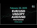 EUR/USD, USD/JPY, AUD/USD Price Forecast Today: Euro, Yen, Dollar Technical Analysis (February 26)