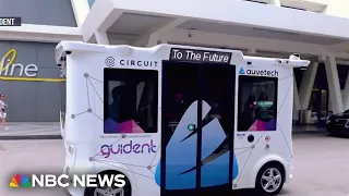 Self-driving shuttles mark major test for public transit