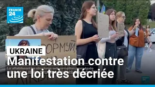 Ukraine : des milliers de manifestants contre la loi affaiblissant les structures anticorruption