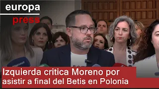 PSOE-A, Por Andalucía y Adelante abandonan el Pleno del Parlamento por la ausencia de Moreno