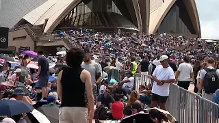 Des heures d&#39;attente et l&#39;espoir d&#39;une bonne place pour assister au feu d&#39;artifice à Sydney