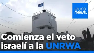 Entra en vigor la prohibición israelí de la agencia de ayuda palestina de la ONU