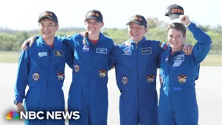 NASA scrubs launch to take four astronauts to the International Space Station