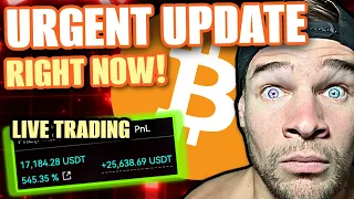 BITCOIN URGENT BITCOIN UPDATE!! (LIVE TRADING TARGETS &amp; ANALYSIS)
