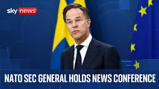 NATO Secretary General Mark Rutte holds news conference