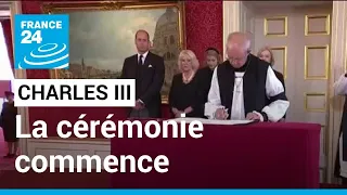 ST. JAMES S PLACE ORD 15P Charles III proclamé roi : la cérémonie du conseil de l’accession commence au palais Saint-James