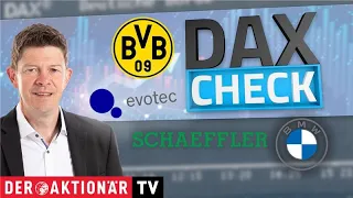 BORUSSIA DORTMUND DAX-Check LIVE: Adidas, BMW, Borussia Dortmund, Evotec, Ionos, MTU, Munich Re, Schaeffler im Fokus