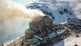 TR HOTEL Au moins 76 morts dans l&#39;incendie d&#39;un hôtel dans une station de ski du centre de la Turquie