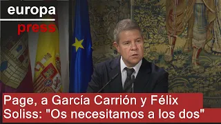 Page, a García Carrión y Félix Soliss: &quot;Os necesitamos a los dos&quot;