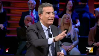 Nervosismo in studio, Floris: &quot;State litigando tra di voi, ma nessuno lo sa...&quot;