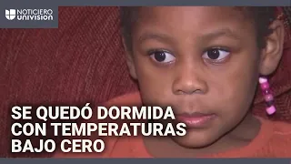 Niña de 3 años fue olvidada dentro de un autobús escolar bajo temperaturas congelantes