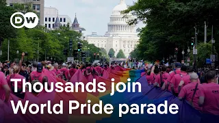 Thousands fill US capital for World Pride parade | DW News