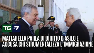 #Mattarella parla di diritto d&#39;asilo e accusa chi strumentalizza l’immigrazione