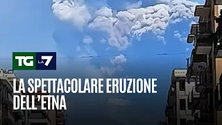 La spettacolare eruzione dell’Etna