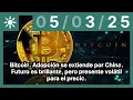 Bitcoin. Adopción se extiende por China. Futuro es brillante, pero presente volátil para el precio.