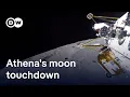 US robotic lander 'Athena' touches down on moon | DW News