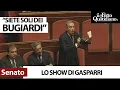 Gasparri show in Senato tra urla all'opposizione e attacchi agli ambientalisti: "Bugiardi"