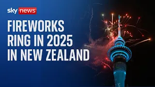 NEW ZEALAND DOLLAR INDEX Fireworks show rings in 2025 in New Zealand