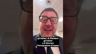 SALVINI &quot;INFLUENCER&quot; FA UNA LIVE DALL&#39; AEROPORTO ED ESULTA PER LA SENTENZA OPEN ARMS  #news #shorts