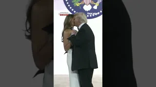 Trumps and Vances dance at Commander-in-Chief Ball