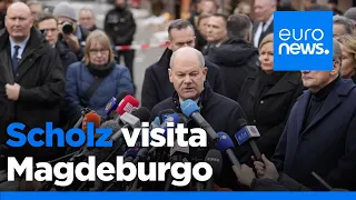 Scholz visita Magdeburgo tras mortal ataque: &quot;Debemos mantenernos unidos contra el odio&quot;